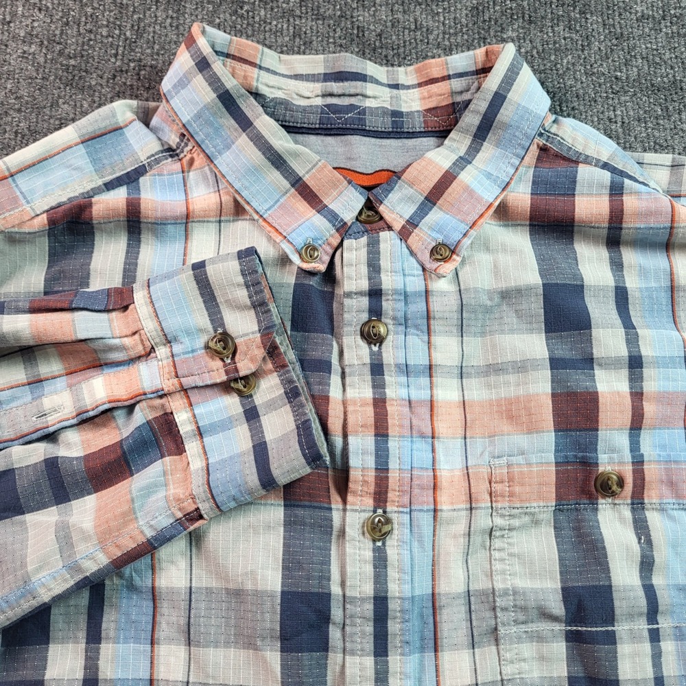 The North Face Mens XL/TG Plaid Button Up Long Sleeve Casual Shirt
